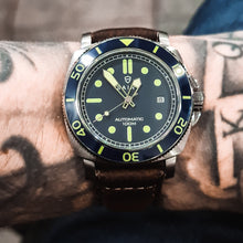 Load image into Gallery viewer, The Turquesa Blue (brown leather)