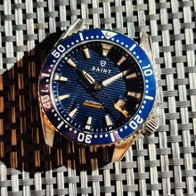 Load image into Gallery viewer, The Racer Blue ( rubber strap)