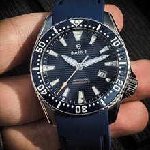 Load image into Gallery viewer, The Racer Blue ( rubber strap)