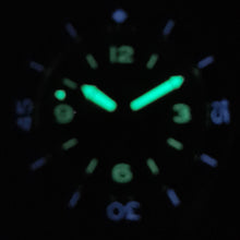 Load image into Gallery viewer, The Fifty-Five (Blue dial / Black leather)