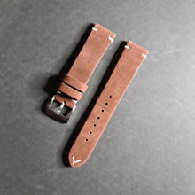 Load image into Gallery viewer, Leather strap brown - With quick release spring bar
